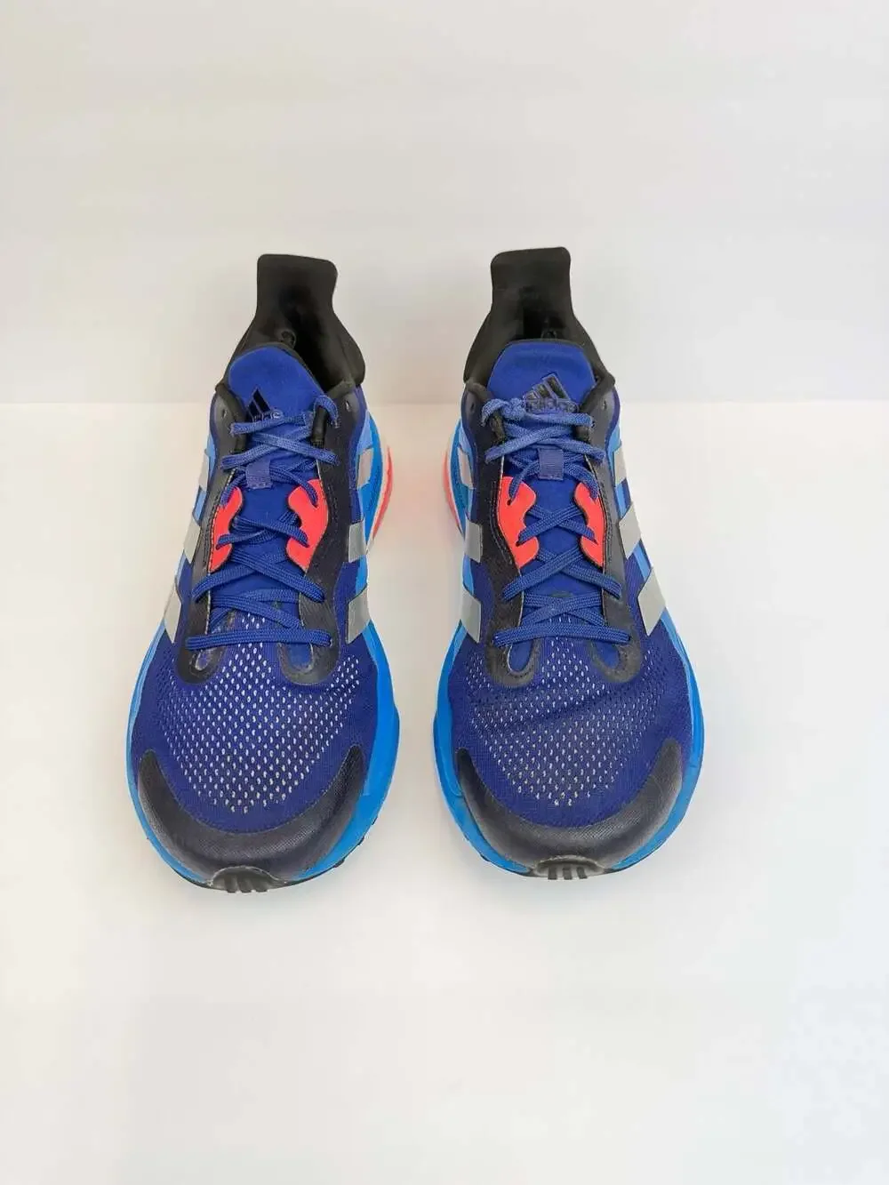 Adidas SolarGlide 4 ST Men's Running Shoes - Blue Silver Red Size 10